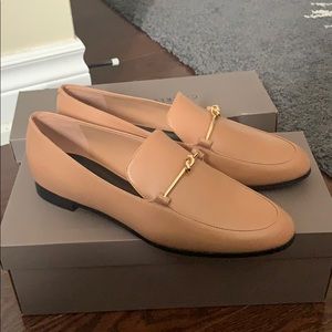Charles & Keith Metallic Knot Accent Loafers